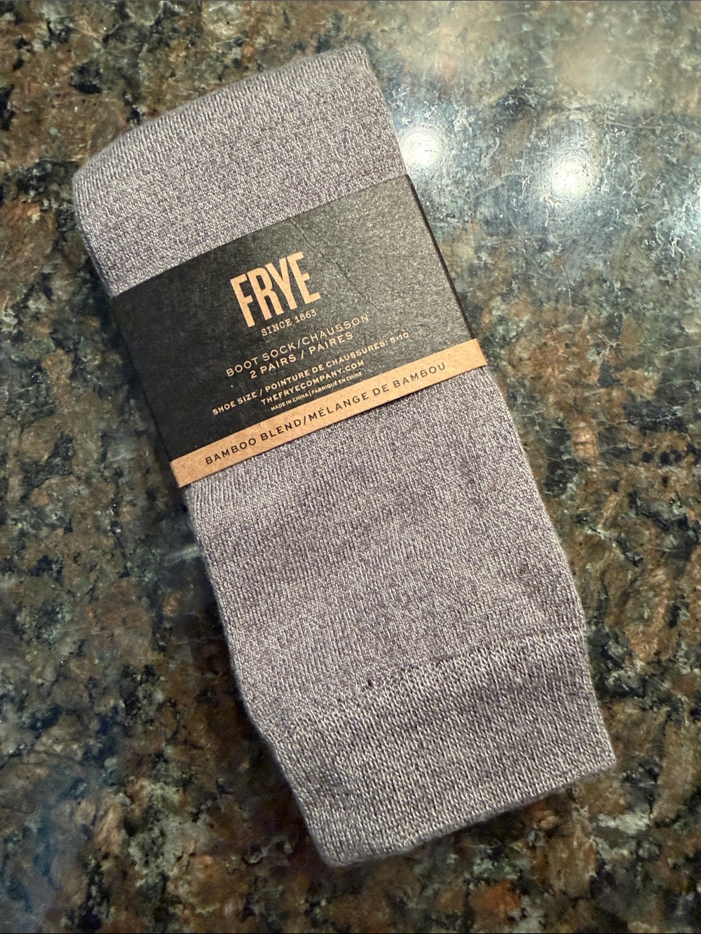 Frye Gray Bamboo Blend Boot Socks